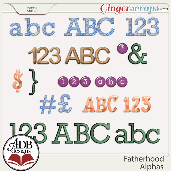 Fatherhood Alphas by ADB Designs