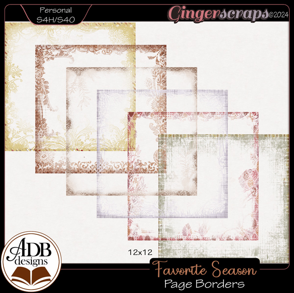 Favorite Season Page Borders by ADB Designs