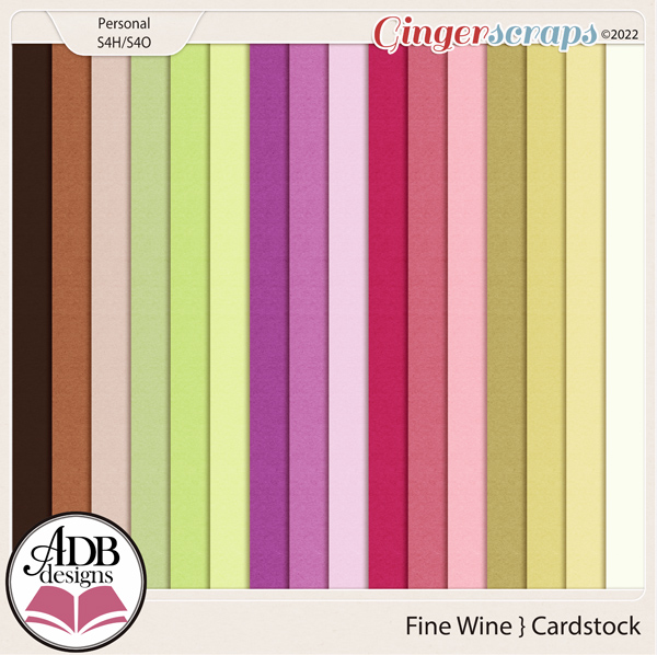 Fine Wine Cardstock Papers