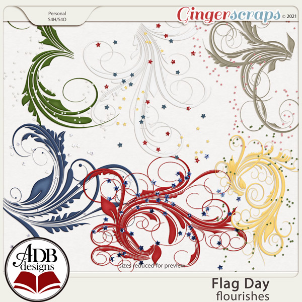 Flag Day Flourishes by ADB Designs
