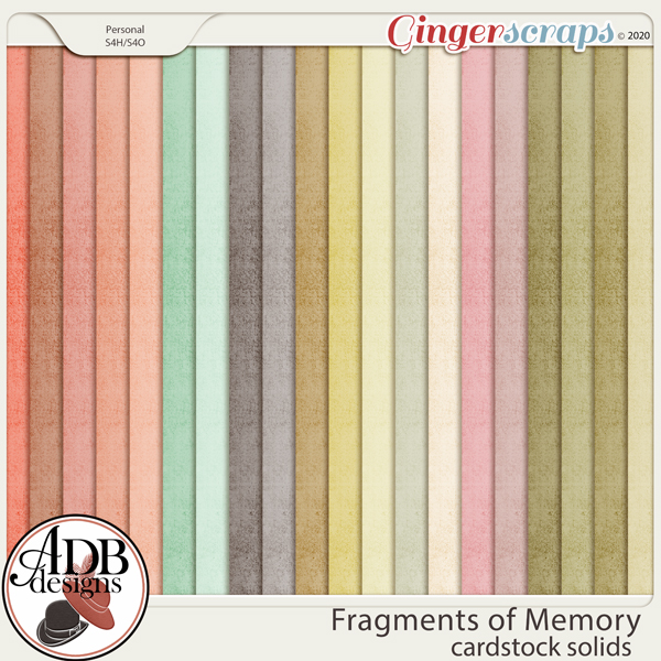 Fragments of Memory Solid Papers by ADB Designs