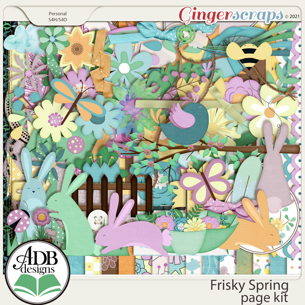 Frisky Spring Page Kit by ADB Designs