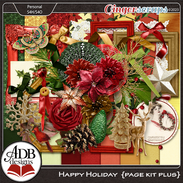 Happy Holiday Page Kit PLUS by ADB Designs