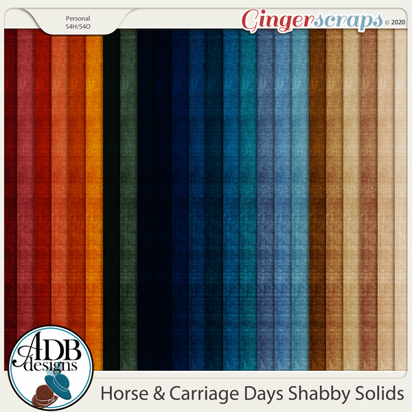 Horse & Carriage Days Solid Papers by ADB Designs