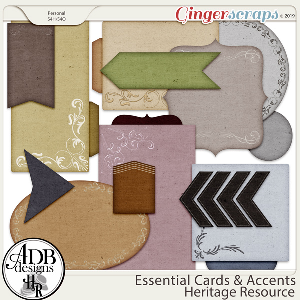 Heritage Resource Essential Cards & Accents by ADB Designs