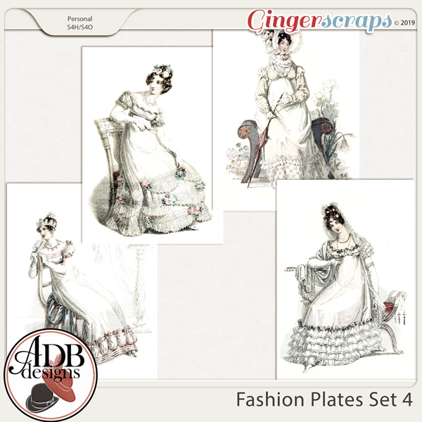 Heritage Resource - Fashion Plates Set 4 by ADB Designs