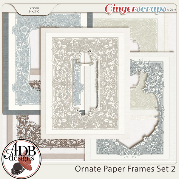 Heritage Resource - Ornate Frames Set 2 by ADB Designs