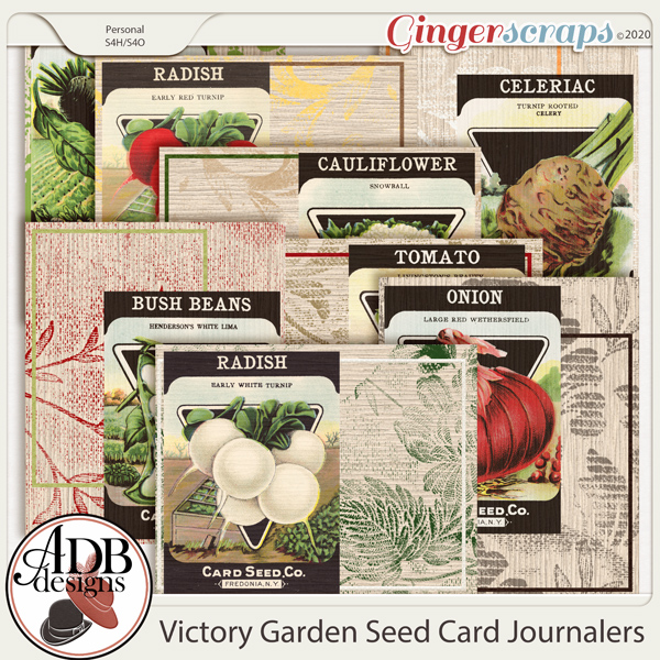 Heritage Resource - Victory Garden Journal Cards by ADB Designs