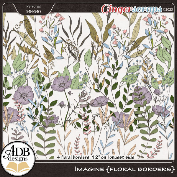 Imagine Floral Borders by ADB Designs