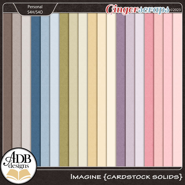 Imagine Solid Papers by ADB Designs