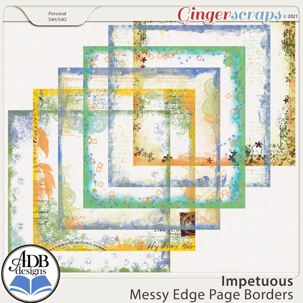 Impetuous Page Borders by ADB Designs