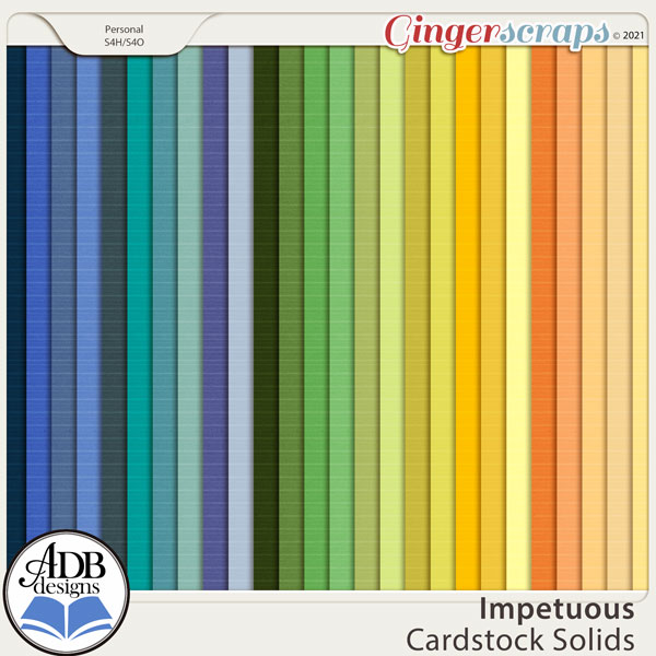 Impetuous Solid Papers by ADB Designs