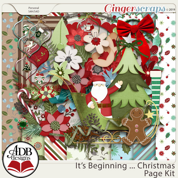 It's Beginning ... Christmas Page Kit by ADB Designs