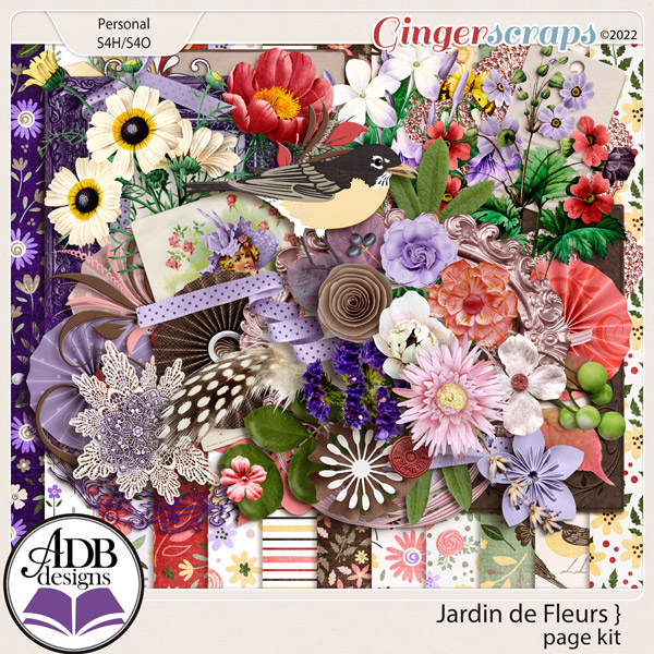 Jardin de Fleurs Page Kit