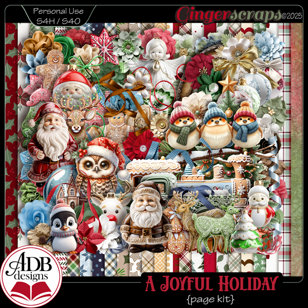 A Joyful Holiday Page Kit by ADB Designs