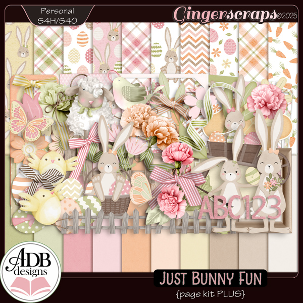 Just Bunny Fun Page Kit Plus by ADB Designs