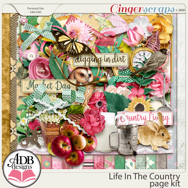 Life In The Country Page Kit by ADB Designs