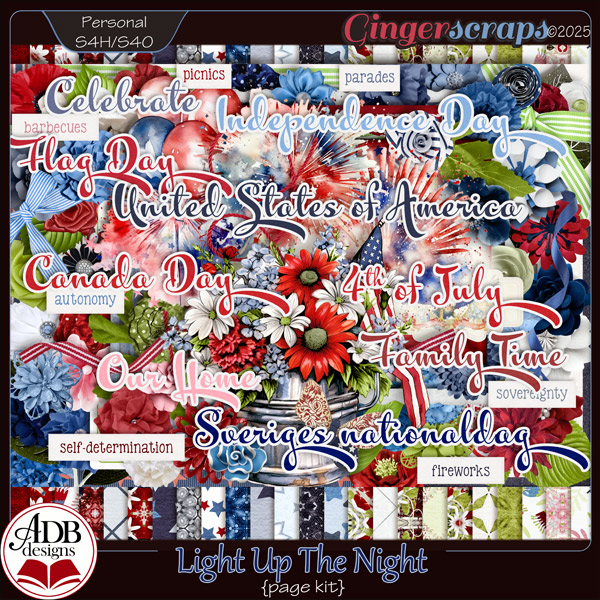 Light Up The Night Page Kit by ADB Designs