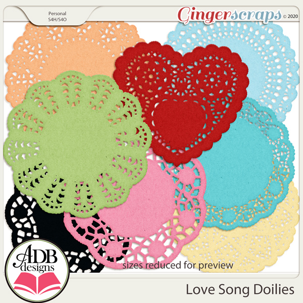 Love Song Doilies by ADB Designs