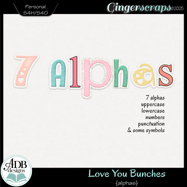 Love You Bunches Alphas by ADB Designs