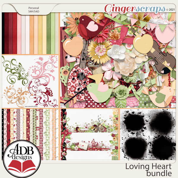 Loving Heart Bundle by ADB Designs