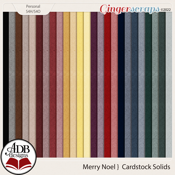 Merry Noel Cardstock Solid Papers
