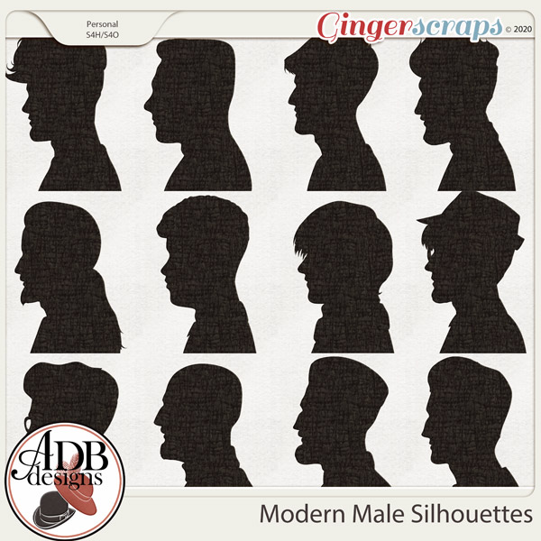 Heritage Resource - Modern Male Silhouettes by ADB Designs