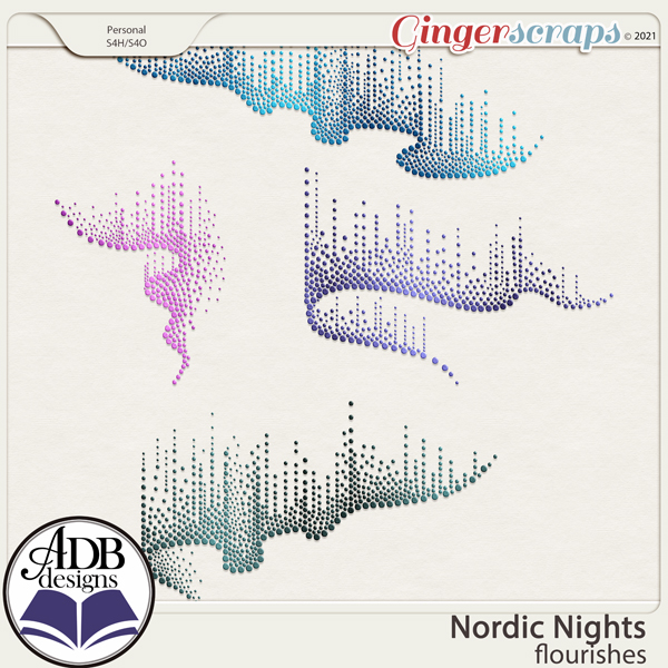Nordic Nights Flourishes by ADB Designs