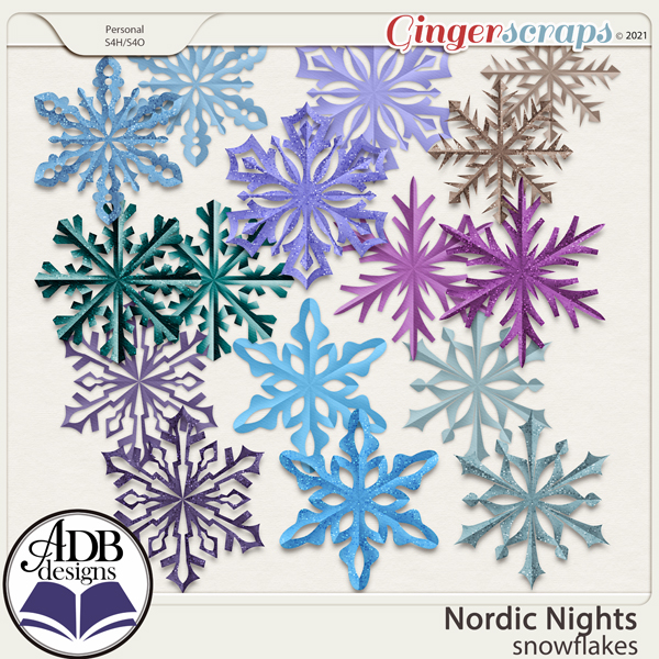Nordic Nights Snowflakes by ADB Designs