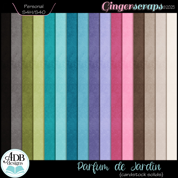 Parfum de Jardin Solid Papers by ADB Designs