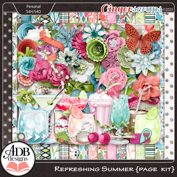 Refreshing Summer Page Kit by ADB Designs