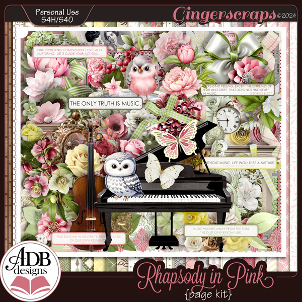 Rhapsody in Pink Page Kit