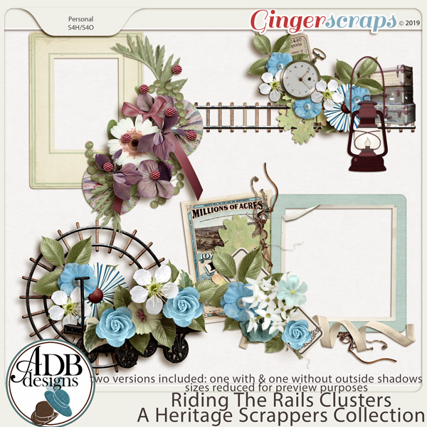Riding the Rails Clusters by ADB Designs