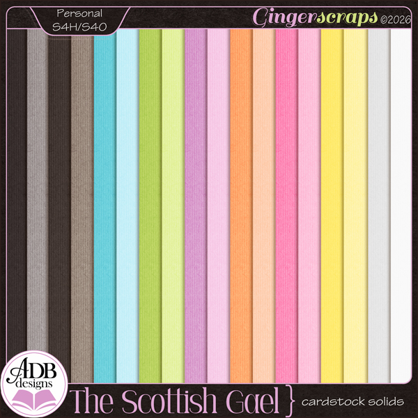 The Scottish Gael Solid Papers by ADB Designs