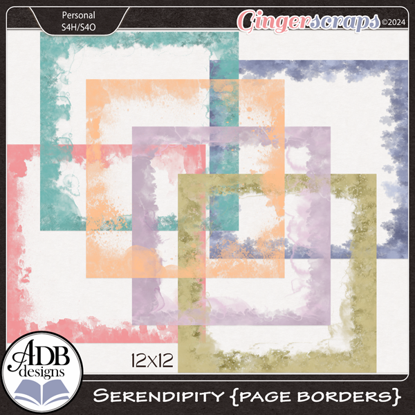 Serendipity Page Borders by ADB Designs