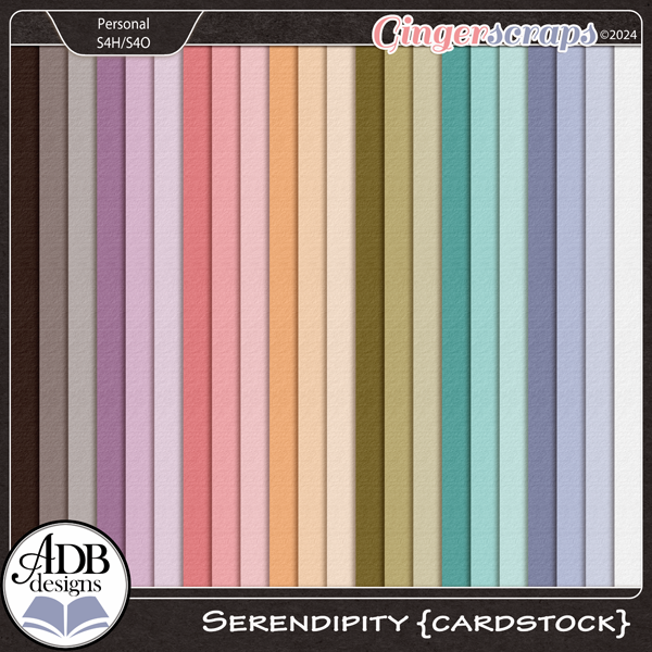 Serendipity Cardstock Solid Papers by ADB Designs
