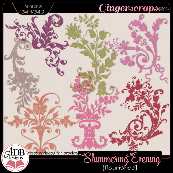 Shimmering Evening Flourishes by ADB Designs