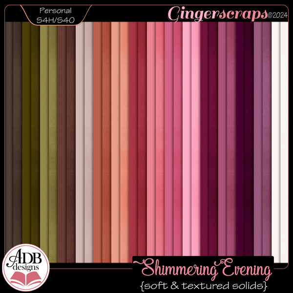 Shimmering Evening Cardstock Solid Papers by ADB Designs