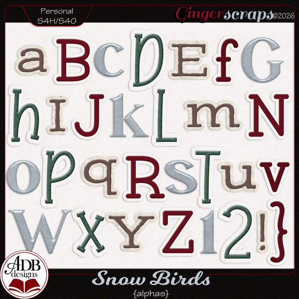 Snow Birds Alphas by ADB Designs