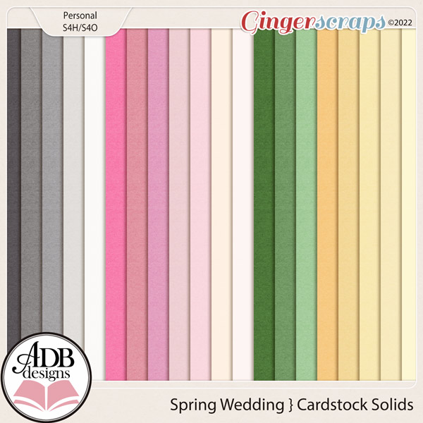 Spring Wedding Solid Papers