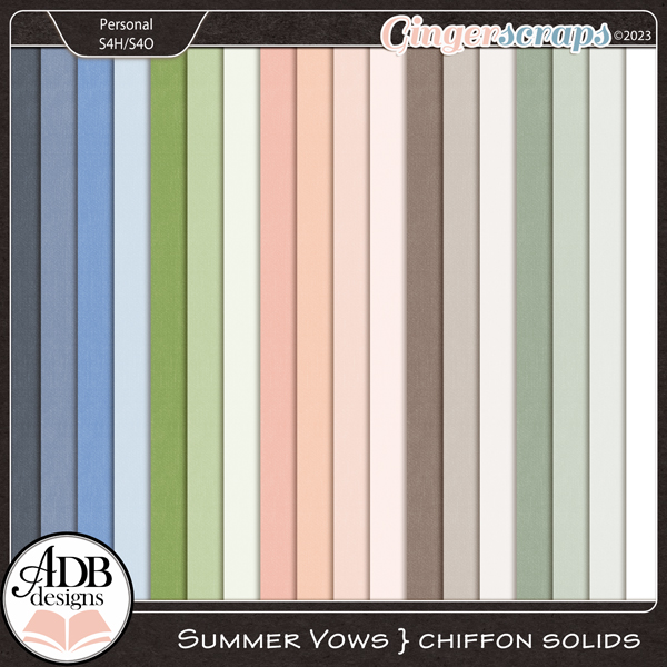 Summer Vows Chiffon Solid Papers