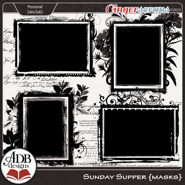 Sunday Supper Masks by ADB Designs