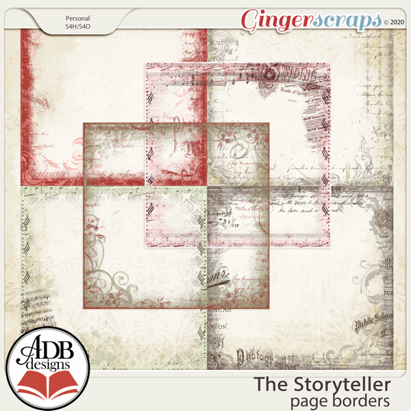 The Storyteller Page Borders by ADB Designs