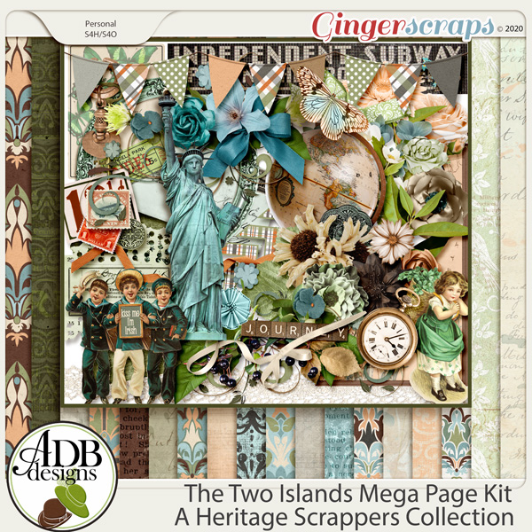 The Two Islands Page Kit by ADB Designs