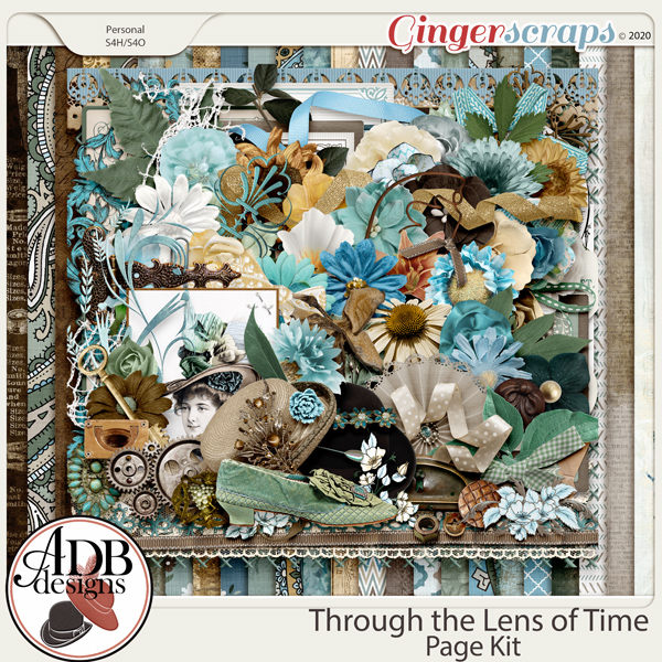 Through The Lens of Time Page Kit by ADB Designs