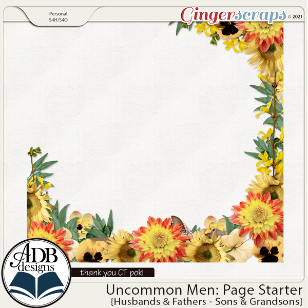 Uncommon Men: Husbands & Fathers Border Gift 01 by ADB Designs