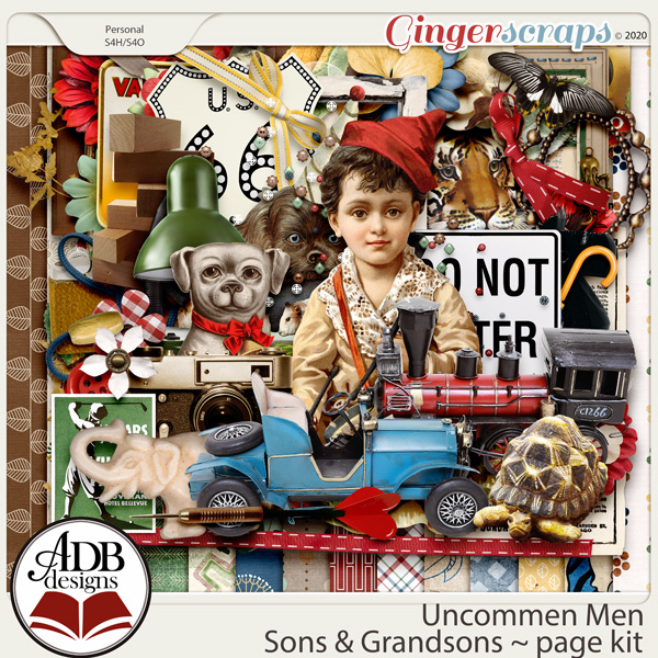 Uncommon Men - Sons & Grandsons Page Kit by ADB Designs