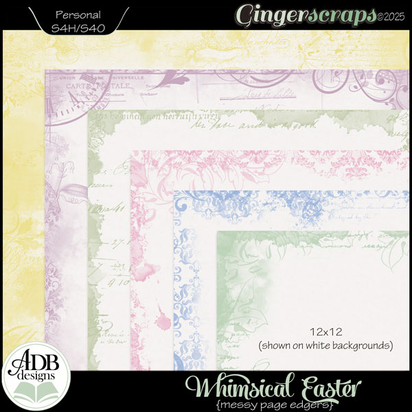 Whimsical Easter Page Edgers by ADB Designs