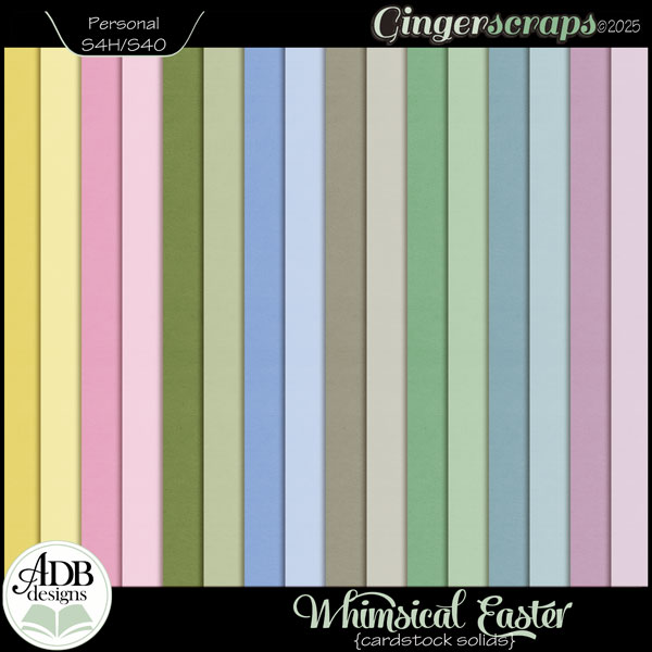 Whimsical Easter Solid Papers by ADB Designs