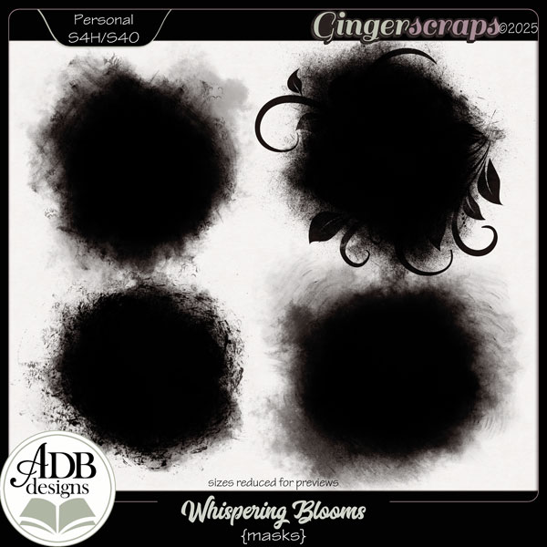 Whispering Blooms Masks by ADB Designs